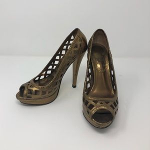 Charles David bronze heels